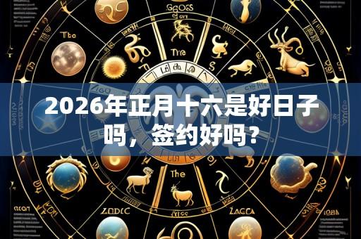 2026年正月十六是好日子吗,签约好吗?