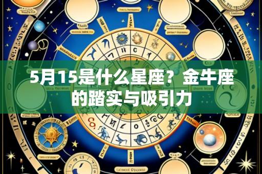5月15是什么星座?金牛座的踏实与吸引力