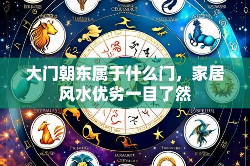 大门朝东属于什么门,家居风水优劣一目了然