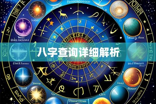 八字查询详细解析