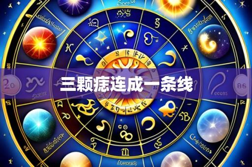 三颗痣连成一条线