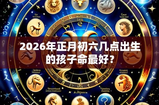 2026年正月初六几点出生的孩子命最好?