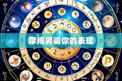 摩羯男骗你的表现