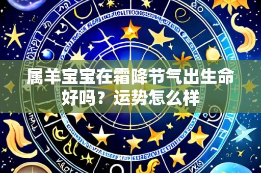 属羊宝宝在霜降节气出生命好吗?运势怎么样