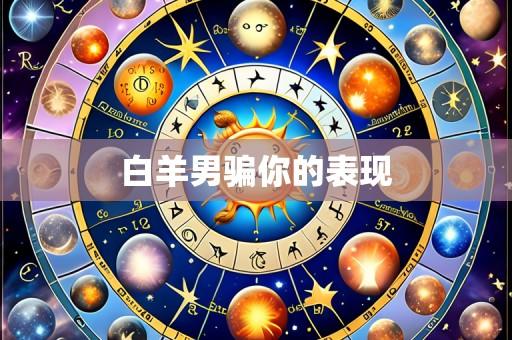 白羊男骗你的表现