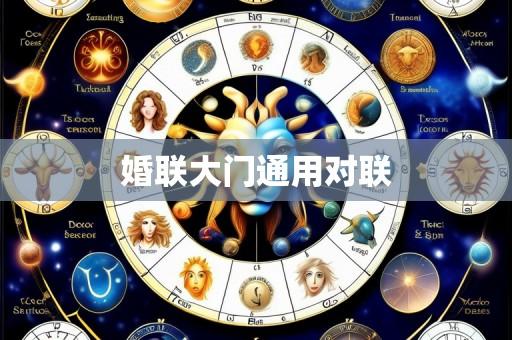 婚联大门通用对联