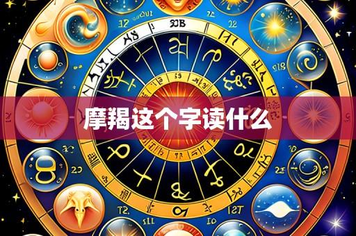 摩羯这个字读什么