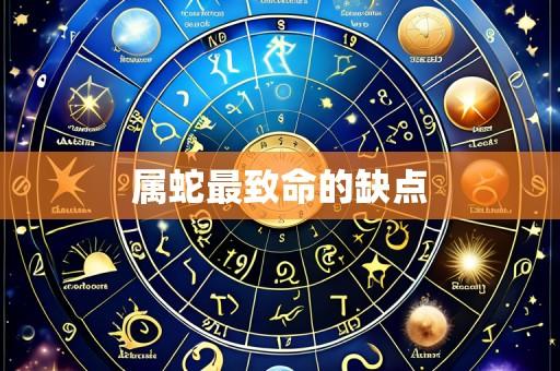 属蛇最致命的缺点