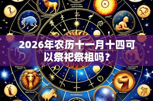 2026年农历十一月十四可以祭祀祭祖吗?