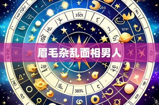 眉毛杂乱面相男人