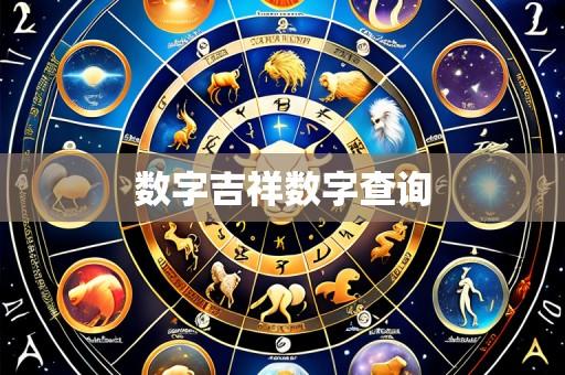 数字吉祥数字查询
