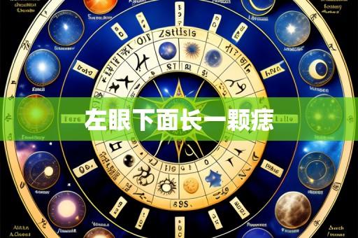 左眼下面长一颗痣
