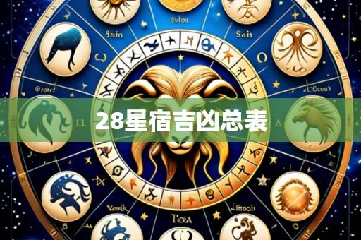 28星宿吉凶总表