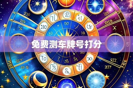 免费测车牌号打分