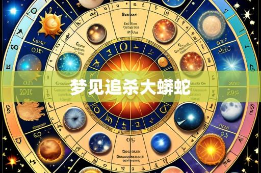 梦见追杀大蟒蛇