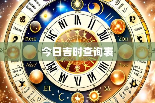 今日吉时查询表