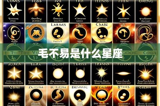 毛不易是什么星座