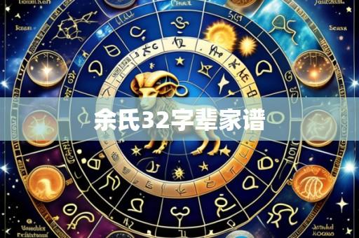 余氏32字辈家谱