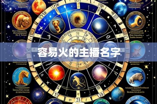 容易火的主播名字