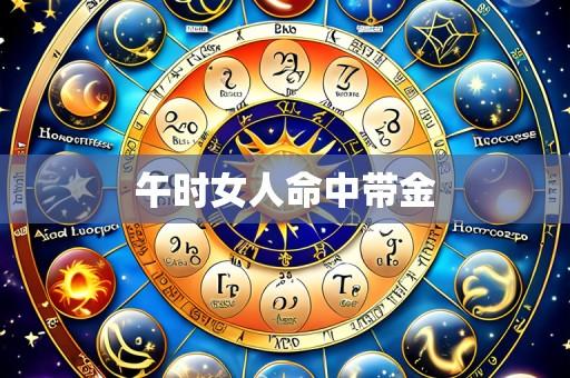 午时女人命中带金