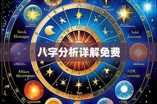 八字分析详解免费