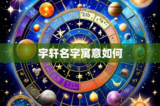 宇轩名字寓意如何