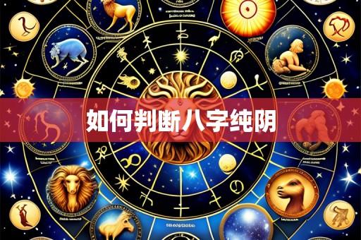 如何判断八字纯阴