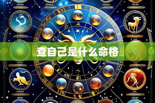 查自己是什么命格