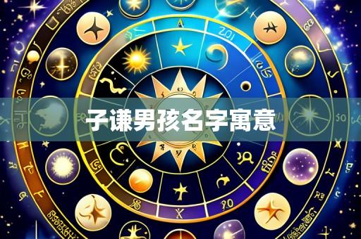 子谦男孩名字寓意