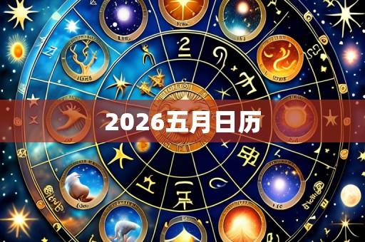 2026五月日历