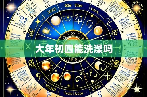 大年初四能洗澡吗