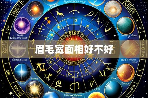 眉毛宽面相好不好