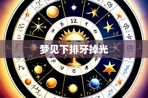 梦见下排牙掉光