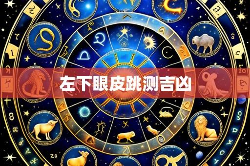 左下眼皮跳测吉凶