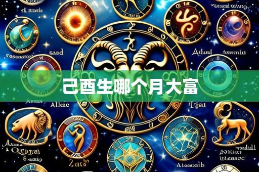己酉生哪个月大富