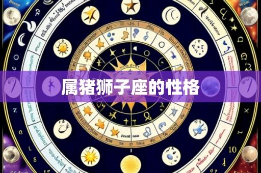 属猪狮子座的性格