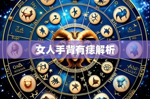 女人手背有痣解析
