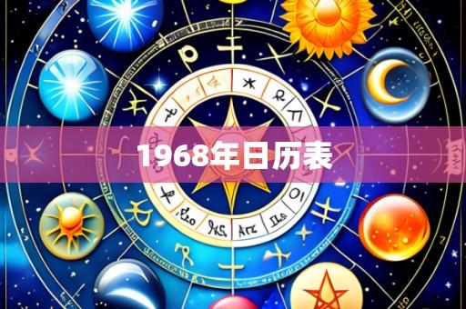 1968年日历表