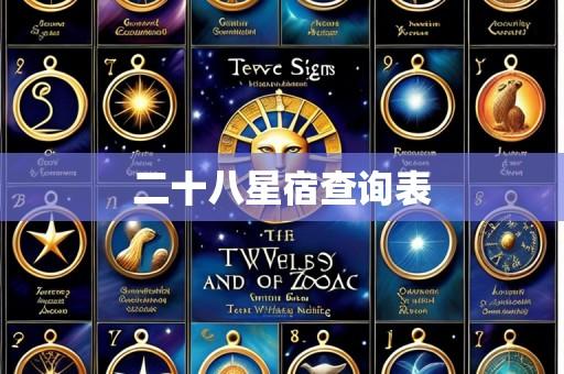 二十八星宿查询表