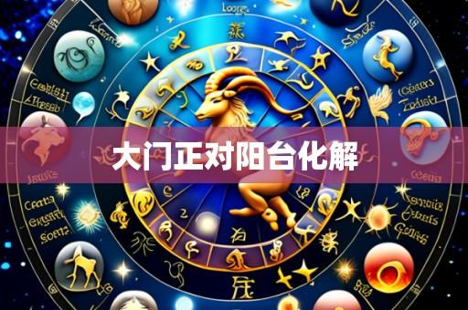大门正对阳台化解