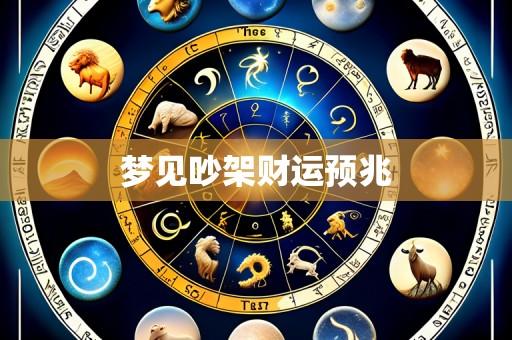梦见吵架财运预兆