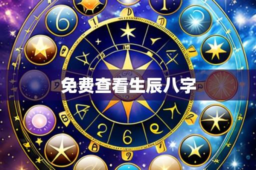 免费查看生辰八字