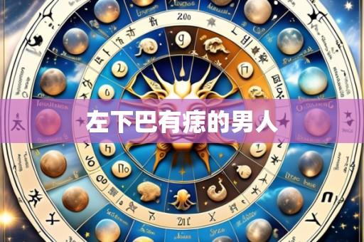 左下巴有痣的男人