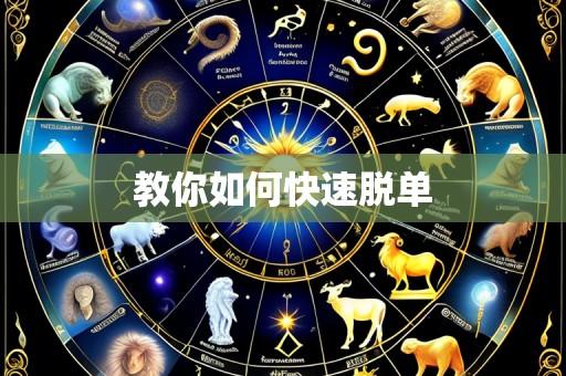 教你如何快速脱单