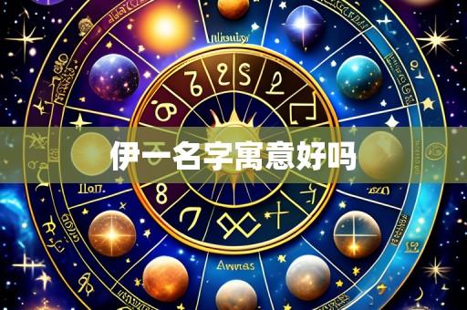 伊一名字寓意好吗