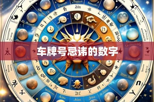 车牌号忌讳的数字