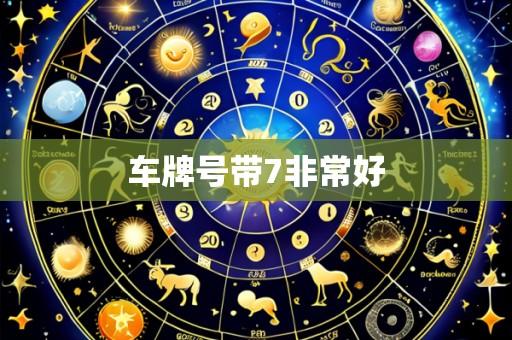 车牌号带7非常好