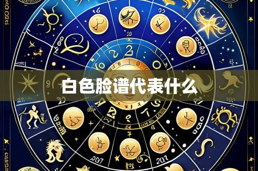 白色脸谱代表什么