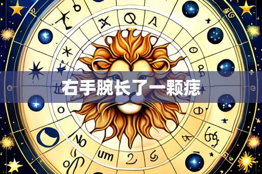 右手腕长了一颗痣