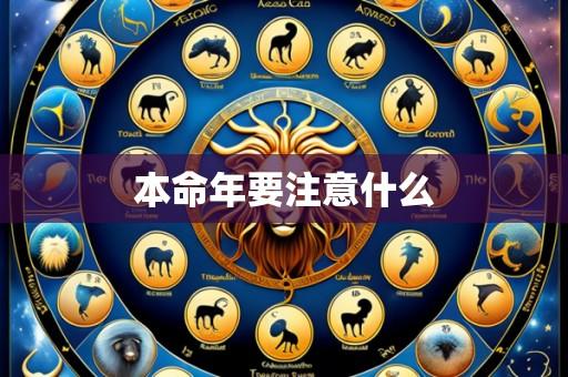 本命年要注意什么